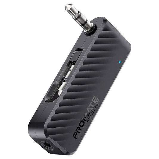 Promate Technologies - Compact AUX to Bluetooth Audio Transmitter Adapter