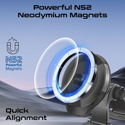 Promate Technologies - MagGrip™ 360° Cradleless Magnetic Smartphone Holder
