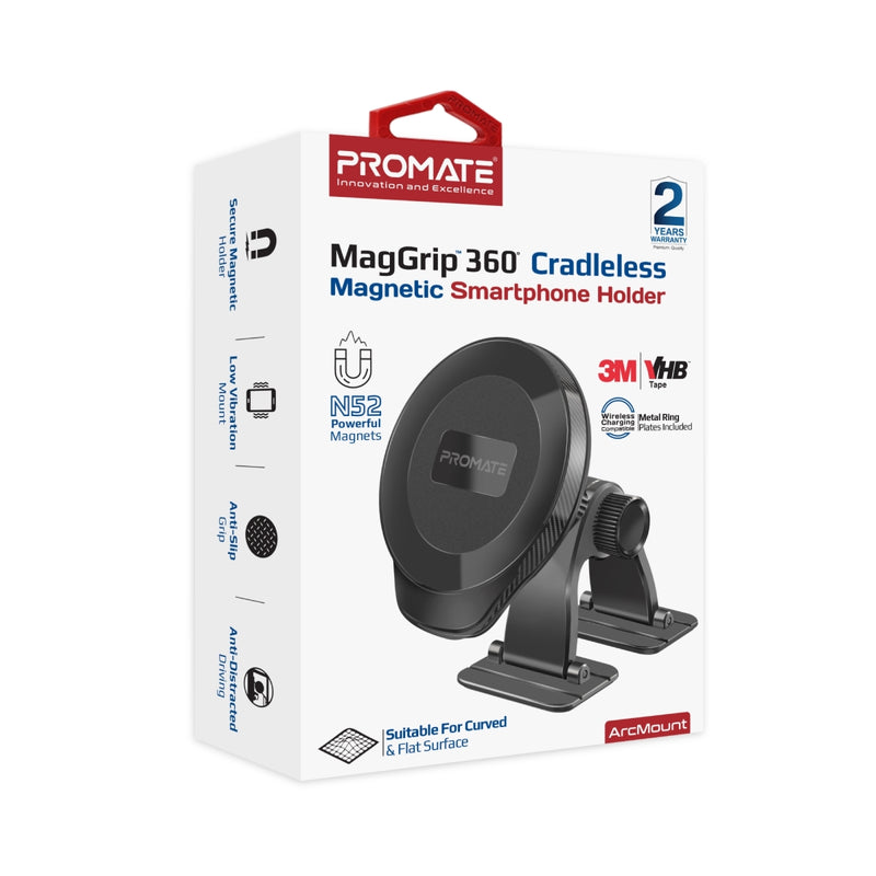 Promate Technologies - MagGrip™ 360° Cradleless Magnetic Smartphone Holder