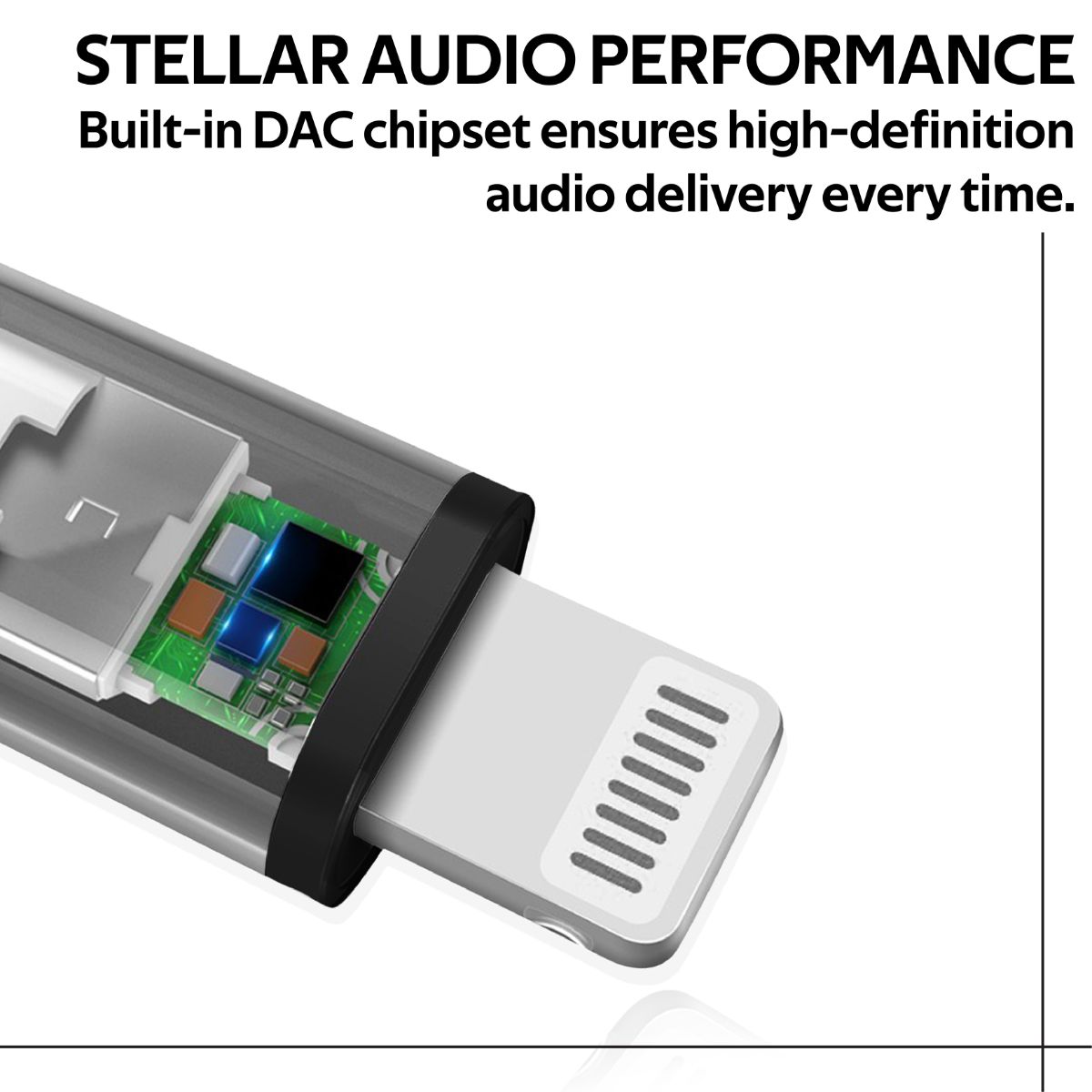 Dynamic Stereo Apple Lightning to 3.5mm AUX Connector