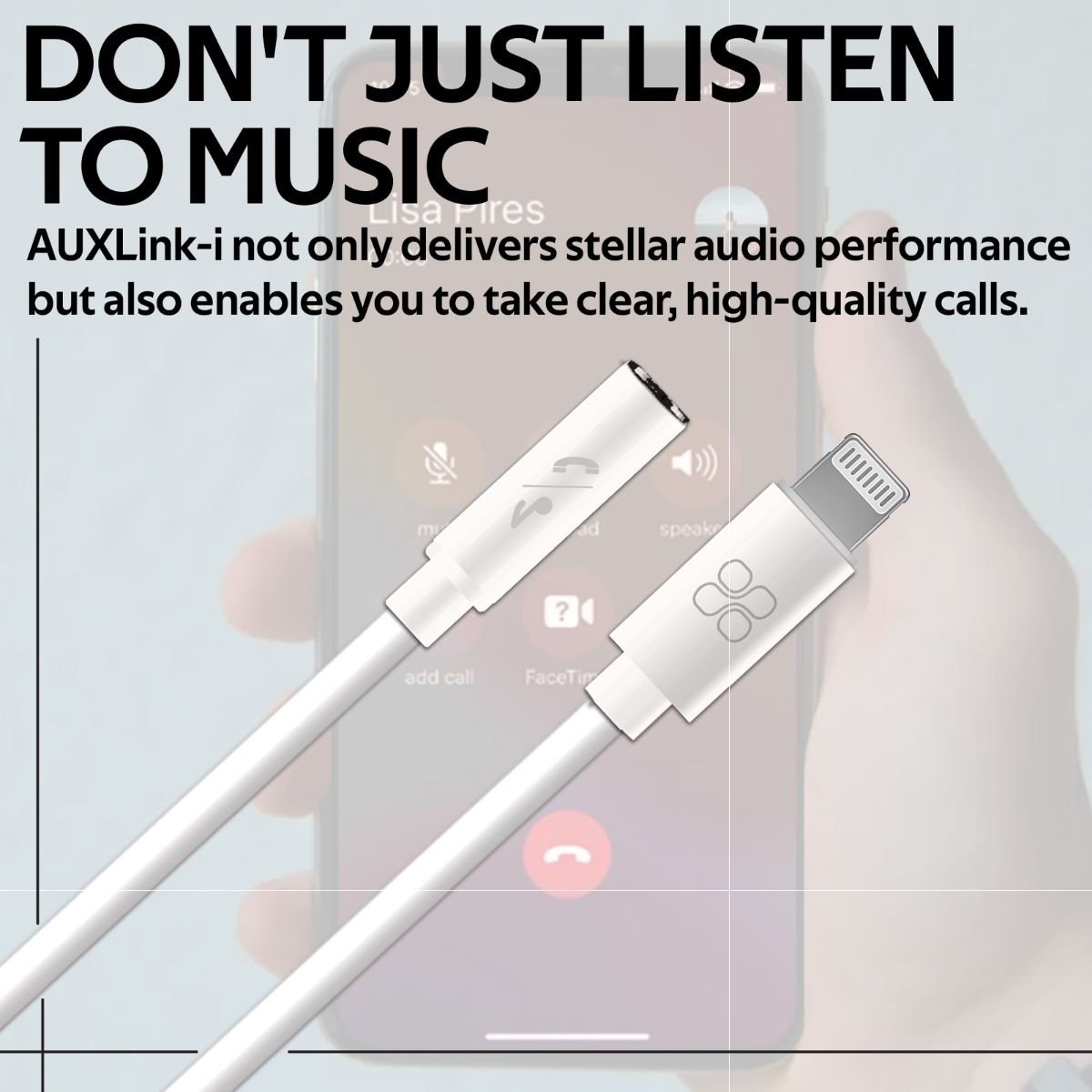Dynamic Stereo Apple Lightning to 3.5mm AUX Connector