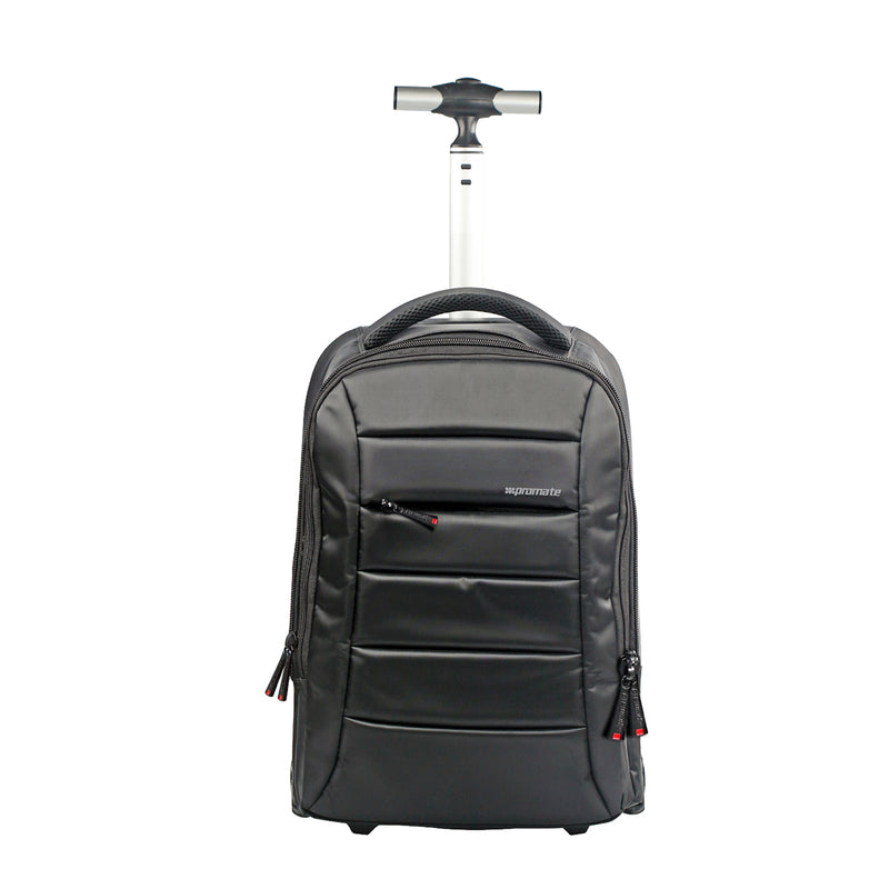 Promate Technologies -  High Volume Heavy Duty Trolley Bag for Laptops up to 15.6” with Multiple Storage