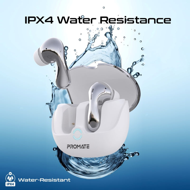 Promate Technologies - High-Definition Hybrid ANC TWS Earbuds with IntelliTouch