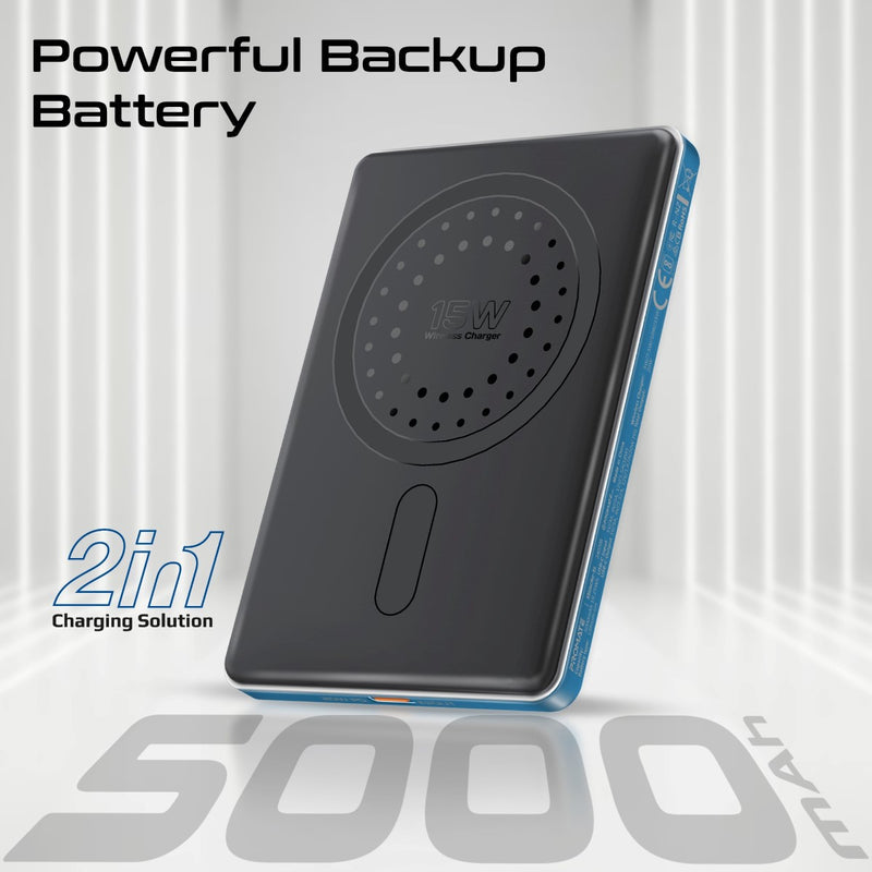 Promate Technologies - Ultra-Slim Aluminum Crafted MagSafe Compatible Wireless Charging Power