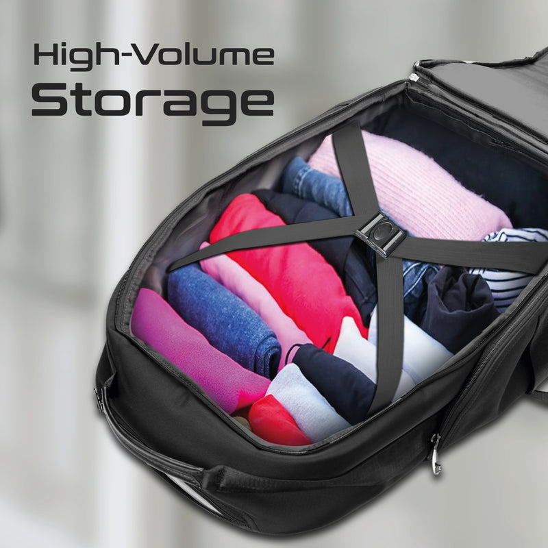 Promate Technologies -  Multi-Functional 15.6” Laptop Trolley Bag with Large Multiple Compartments