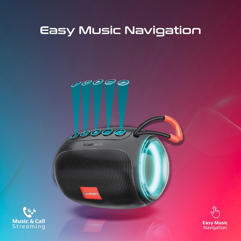 Promate Technologies - LumiFlux™ High-Definition Wireless Speaker