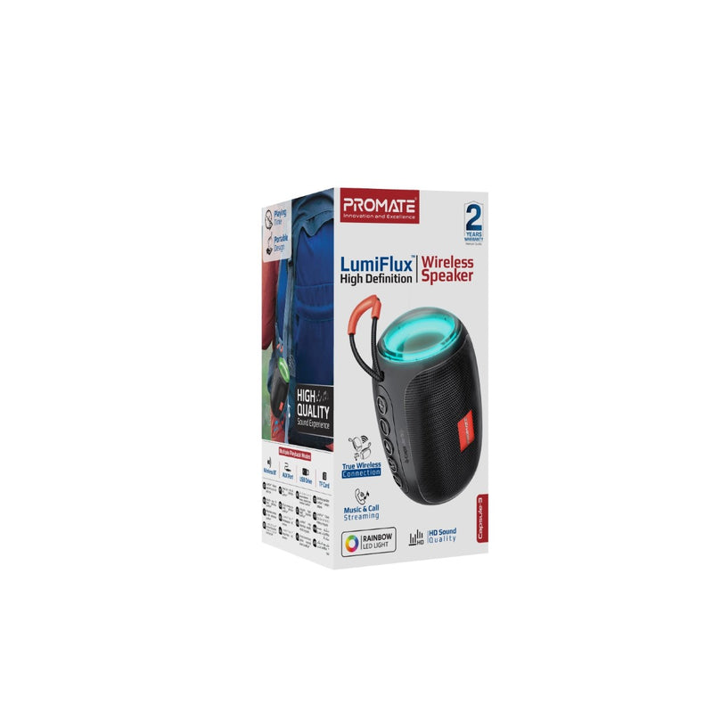 Promate Technologies - LumiFlux™ High-Definition Wireless Speaker
