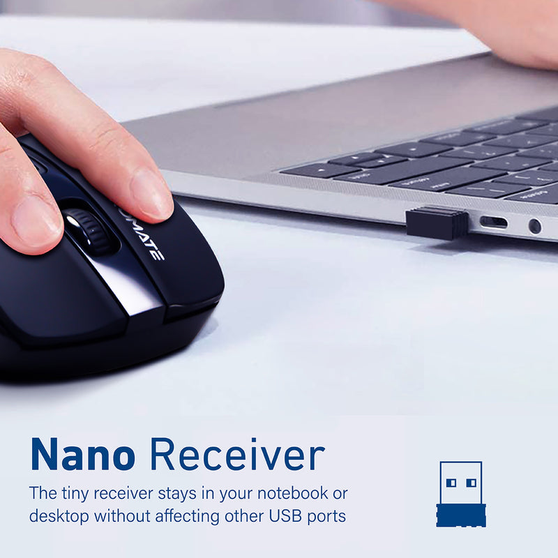 Promate Technologies - EZGrip™ Ergonomic Wireless Mouse