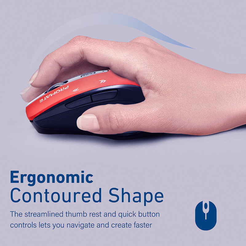 Promate Technologies - EZGrip™ Ergonomic Wireless Mouse