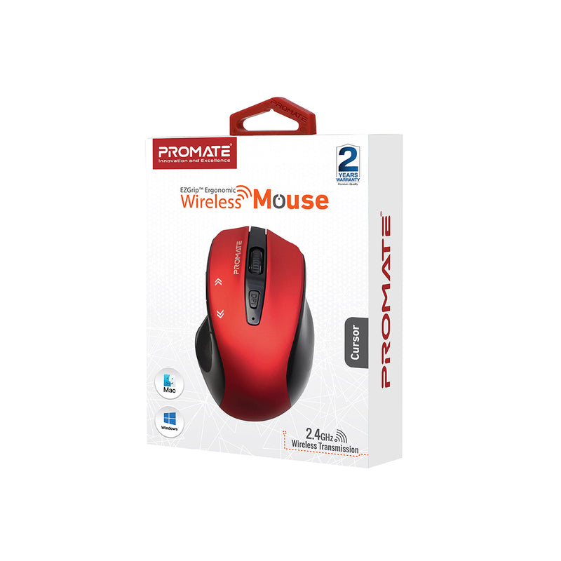 Promate Technologies - EZGrip™ Ergonomic Wireless Mouse