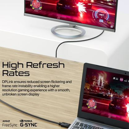 8K@60Hz High-Definition DisplayPort Cable