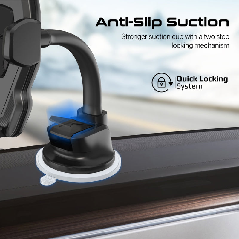 Promate Technologies - Anti-Slip Secure Gooseneck Smartphone Mount