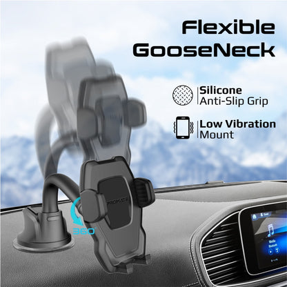 Anti-Slip Secure Gooseneck Smartphone Mount