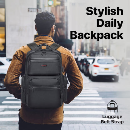 Promate Technologies -  Heavy Duty Lightweight Backpack for 15.6” Laptops with Compartments