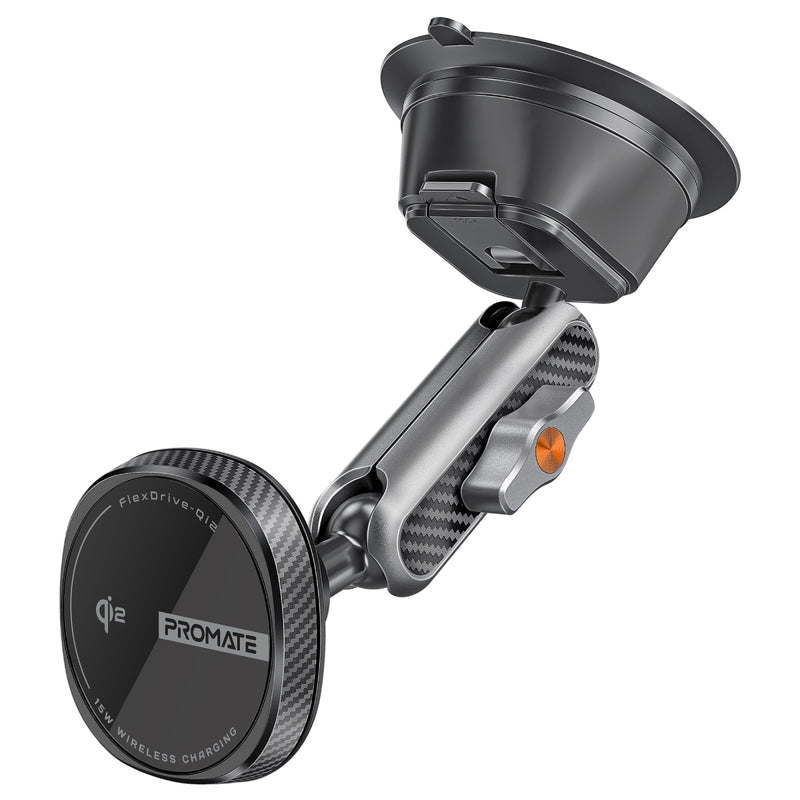 Promate Technologies - FlexiGrip™ 15W MagSafe Compatible Qi2 Wireless Charger