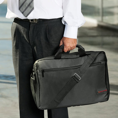 Promate Technologies -  Premium Lightweight Messenger Bag for Laptops up to 15.6” with Front Storage Zipper