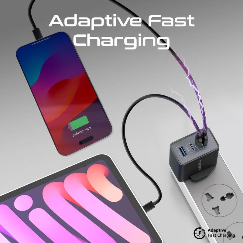 Promate Technologies -  67W Power Delivery GaNFast™ Charger with Quick Charge 3.0