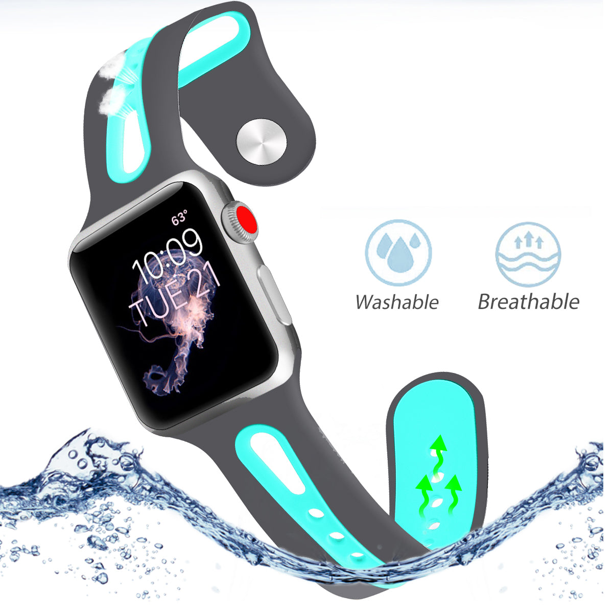 Hipster 42SM GreyTurquoise