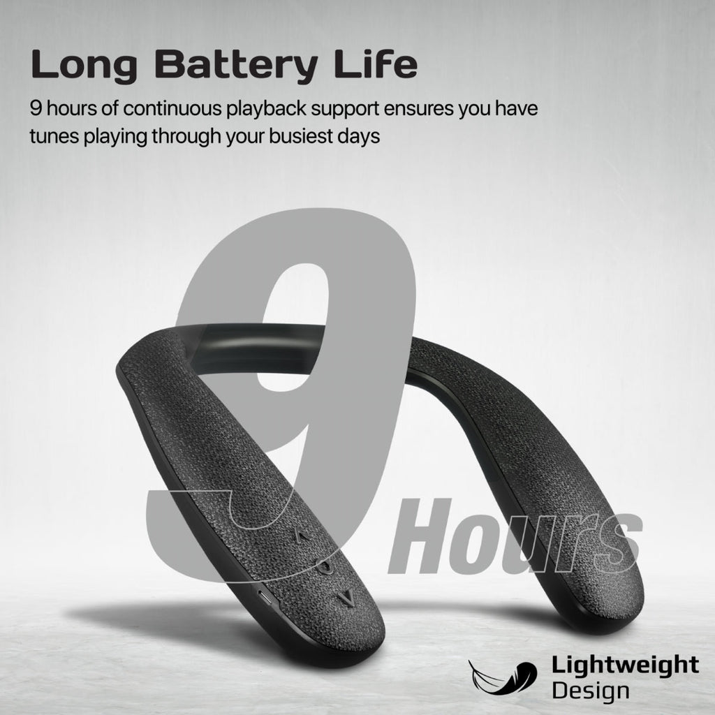 Dynamic Stereo Wearable Neckband Wireless Speaker