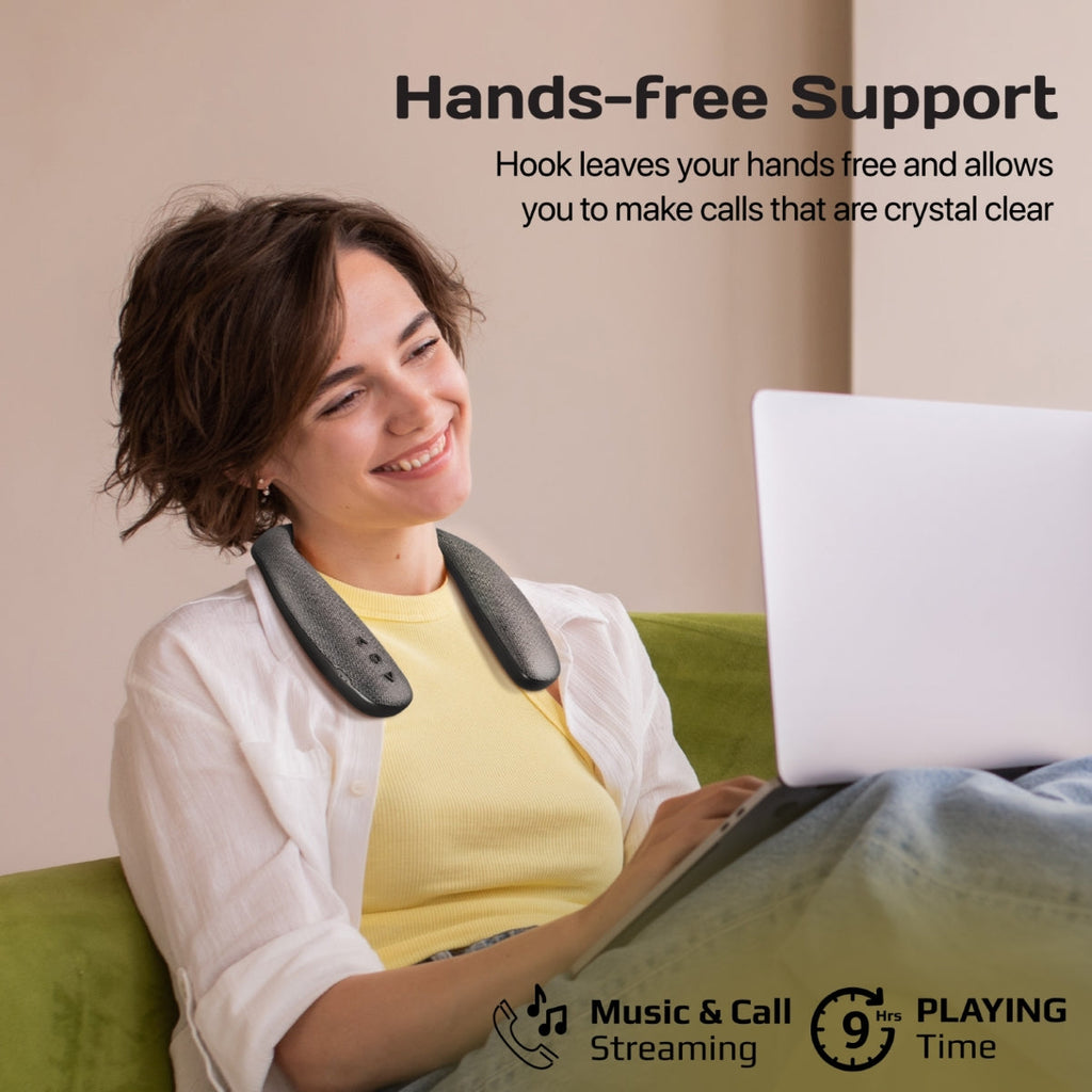 Dynamic Stereo Wearable Neckband Wireless Speaker