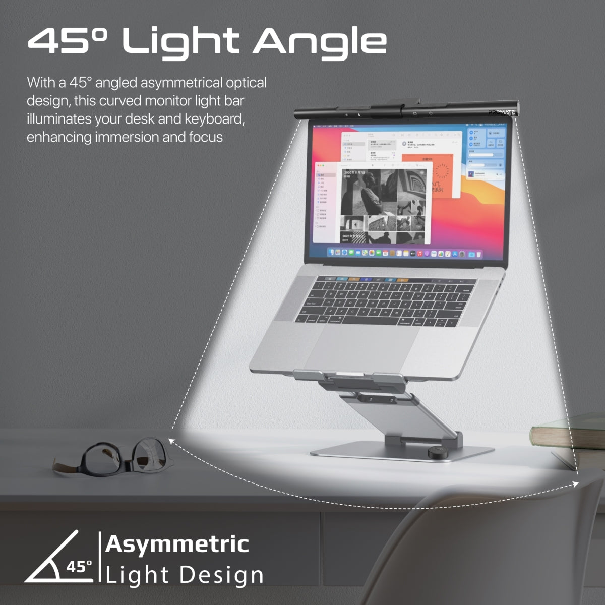 LumiBar™ Touch Controlled LED Monitor Light with Wireless Controller