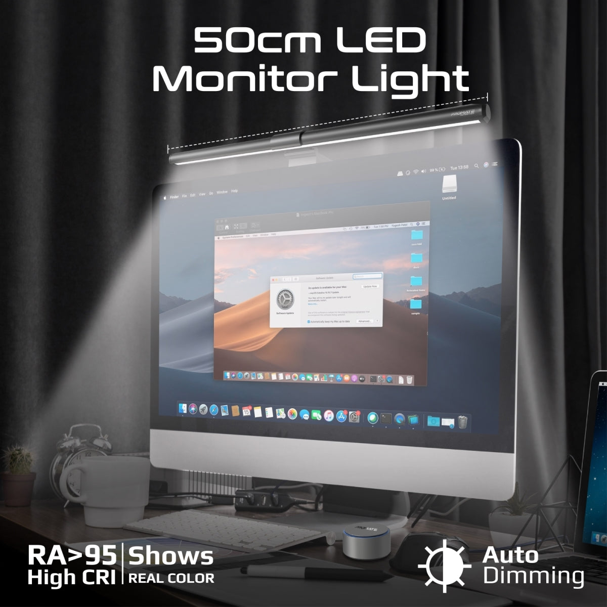 LumiBar™ Touch Controlled LED Monitor Light with Wireless Controller