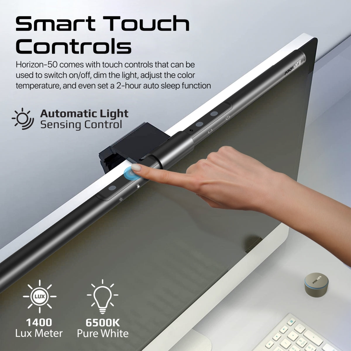 LumiBar™ Touch Controlled LED Monitor Light with Wireless Controller