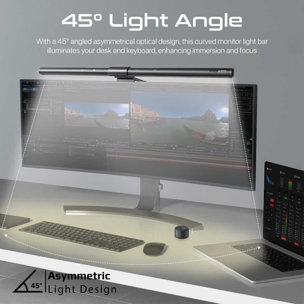 LumiBar™ Touch Controlled LED Monitor Light with Wireless Controller