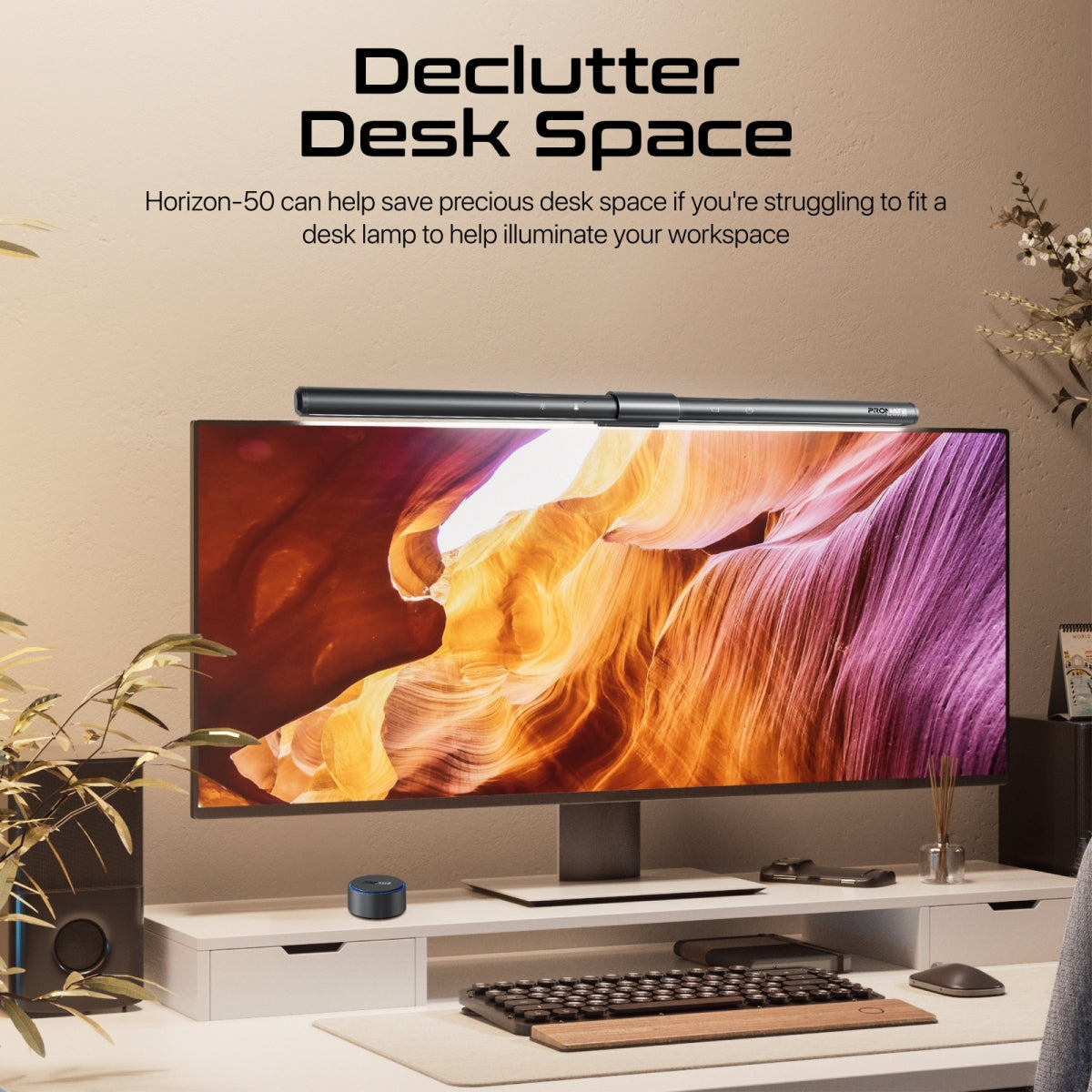 LumiBar™ Touch Controlled LED Monitor Light with Wireless Controller