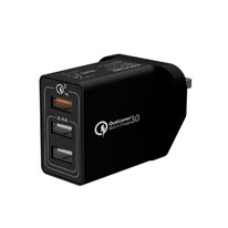 30W Quick Charge QC 3.0 Wall Charger with 3 USB Ports