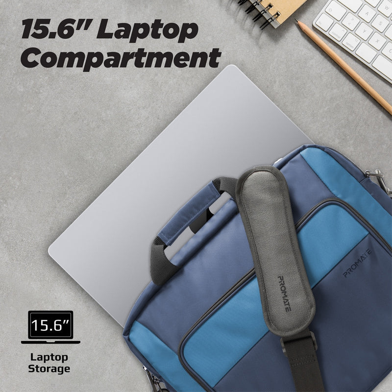 Promate Technologies -  Lightweight 13" Tablet Sleeve with Front Storage Zipper