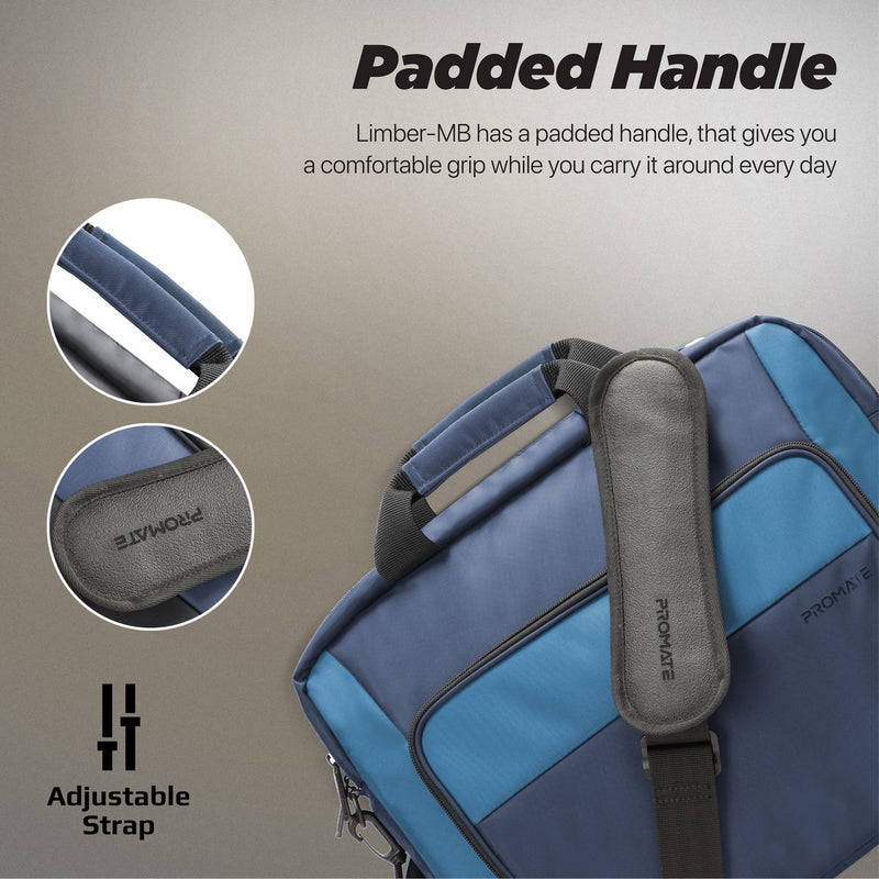 Promate Technologies -  Lightweight 13" Tablet Sleeve with Front Storage Zipper