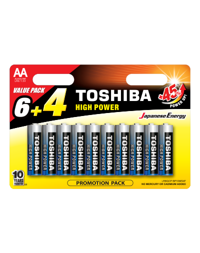 High Power AA Battery BP10 6+4