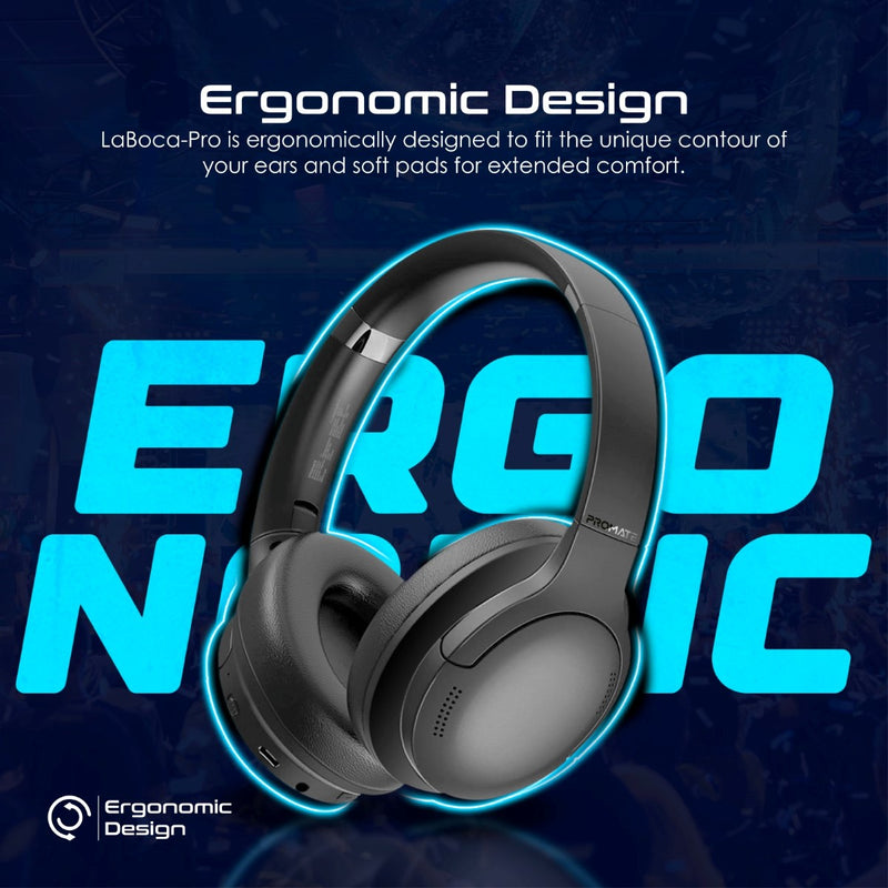 Promate Technologies - High Fidelity Over-Ear Wireless Headphones