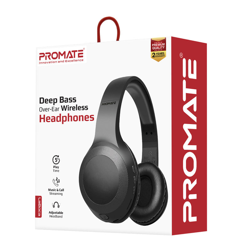 Promate Technologies - Deep Bass Over-Ear Wireless Headphones