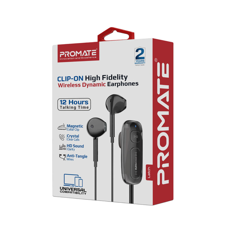 Promate Technologies - Clip-On High Fidelity Wireless Dynamic Earphones