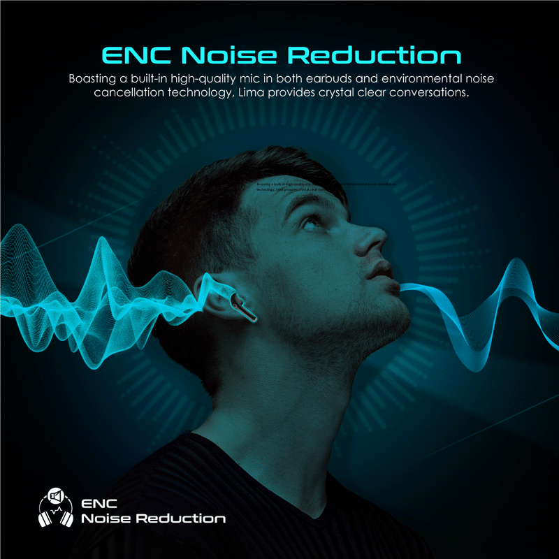 Promate Technologies - High Definition ENC TWS Wireless Earbuds with IntelliTouch