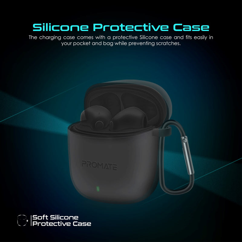 Promate Technologies - High Definition ENC TWS Wireless Earbuds with IntelliTouch