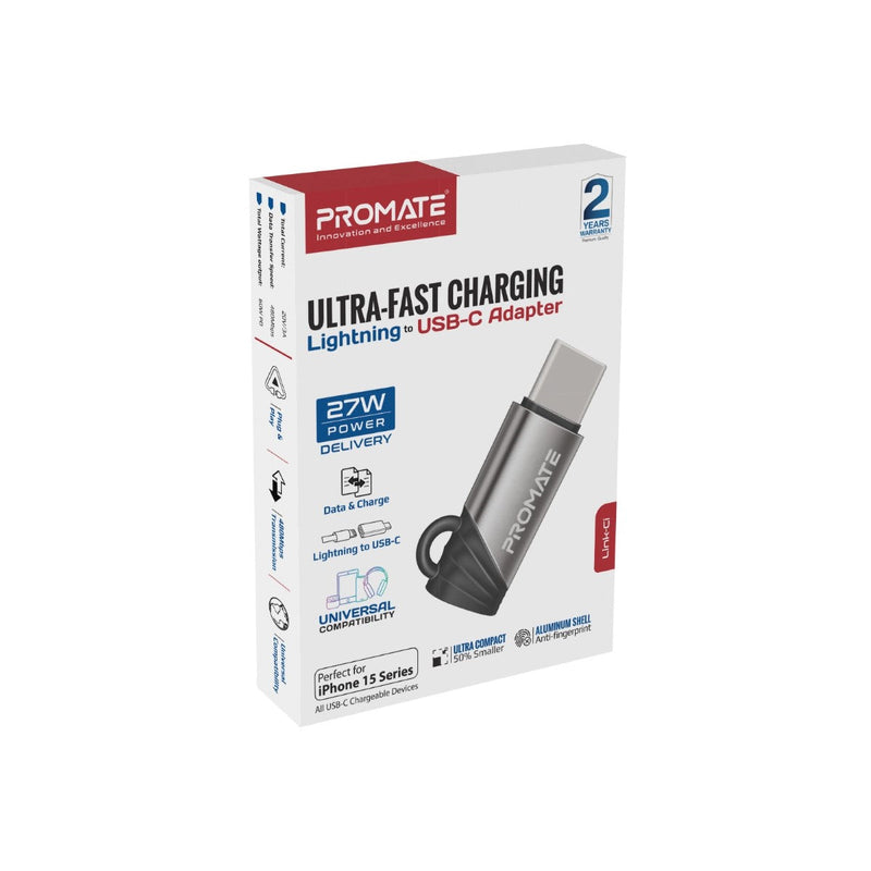 Promate Technologies Ultra-Fast Charging Lightning to USB-C Adapter