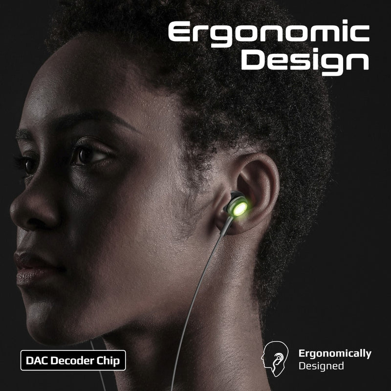 Promate Technologies - LumiSound™ Transparent Stereo USB-C Wired RGB Earphones