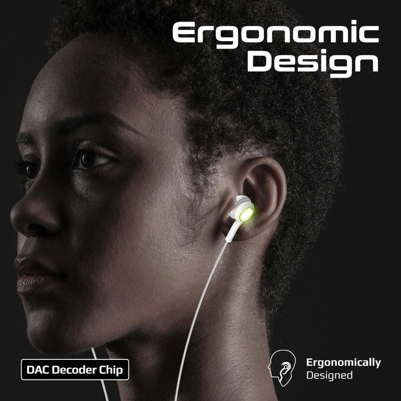 Promate Technologies - LumiSound™ Transparent Stereo USB-C Wired RGB Earphones