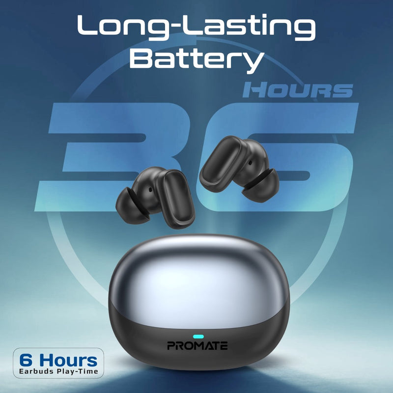 Promate Technologies - High-Definition TWS Earbuds with Intellitouch