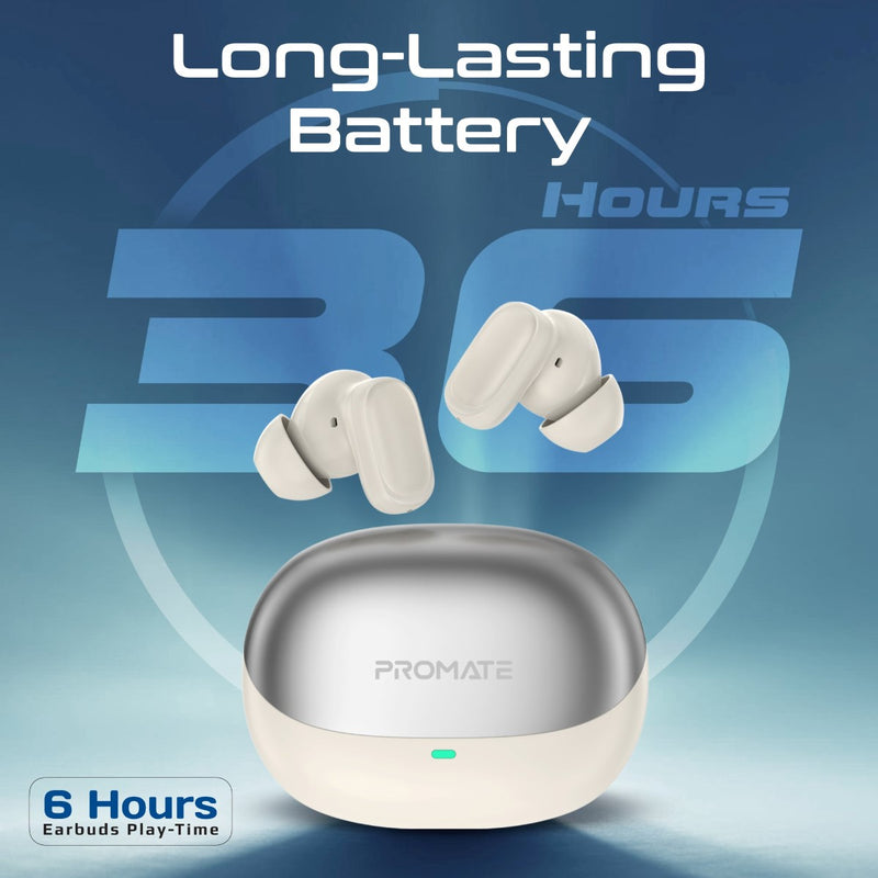 Promate Technologies - High-Definition TWS Earbuds with Intellitouch