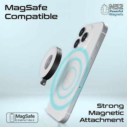 Promate Technologies - Ultra-Slim MagSafe Compatible Rechargeable LED Ring Light