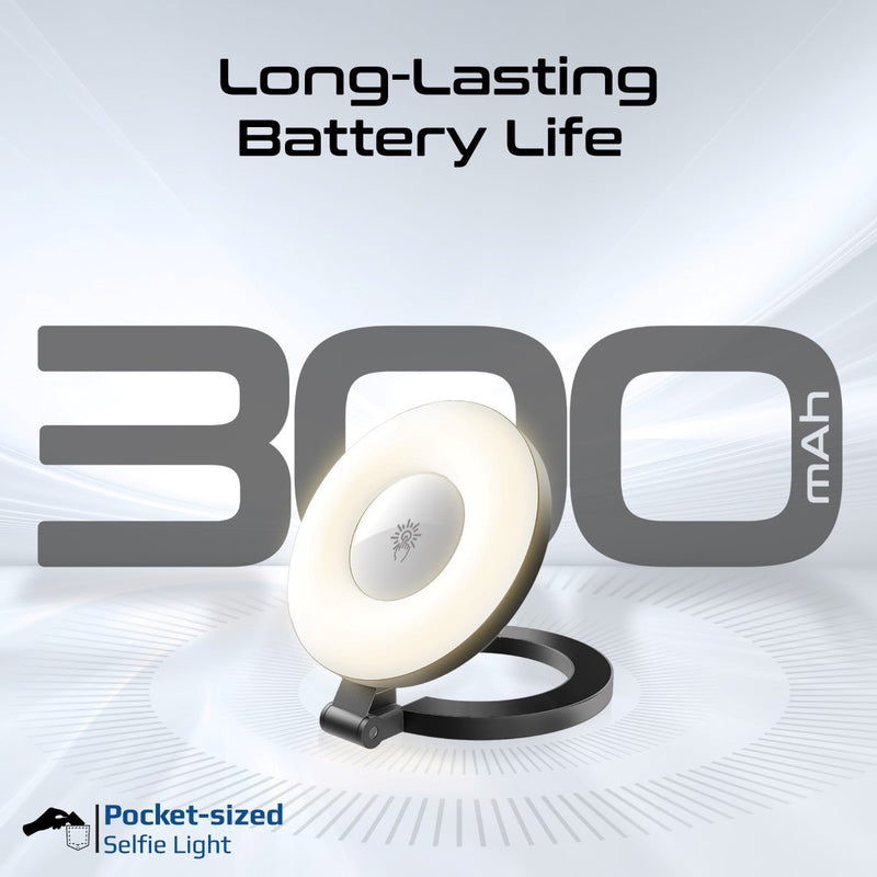 Promate Technologies - Ultra-Slim MagSafe Compatible Rechargeable LED Ring Light