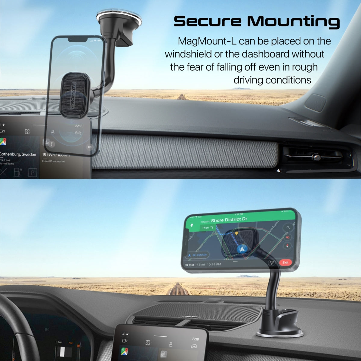 SecureGrip™ Magnetic Smartphone Holder