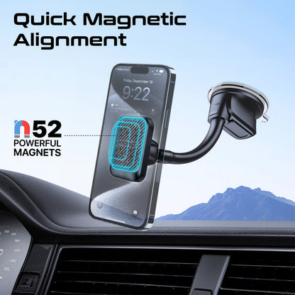 Promate Technologies - SecureGrip™ Gooseneck Magnetic Smartphone Mount