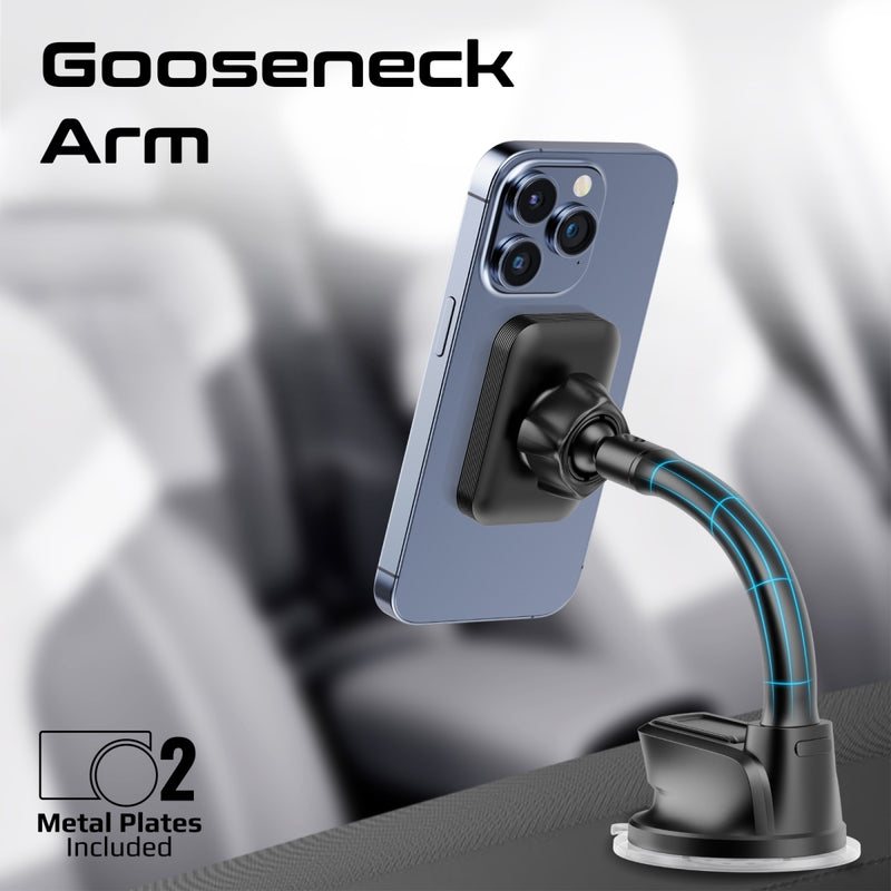 Promate Technologies - SecureGrip™ Gooseneck Magnetic Smartphone Mount