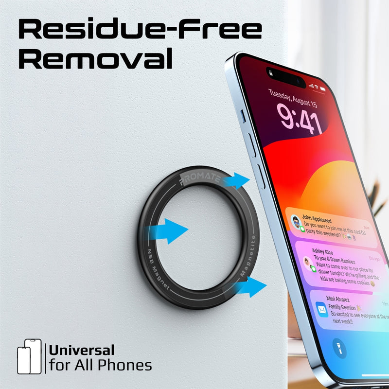 Promate Technologies - 360 Degrees MagSafe Compatible Phone Magnetic Mount