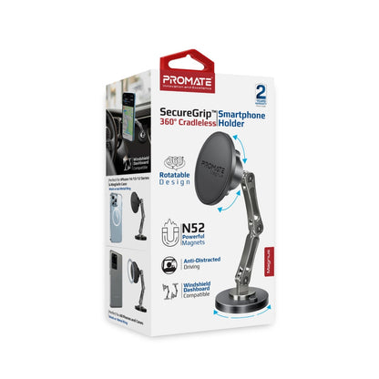 Promate Technologies - SecureGrip™ 360° Cradleless Magnetic Smartphone Holder